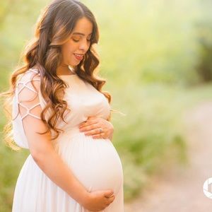Ingrid & Isabel White Maternity Dress | Size XS